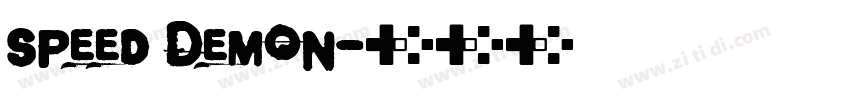 Speed Demon字体转换
